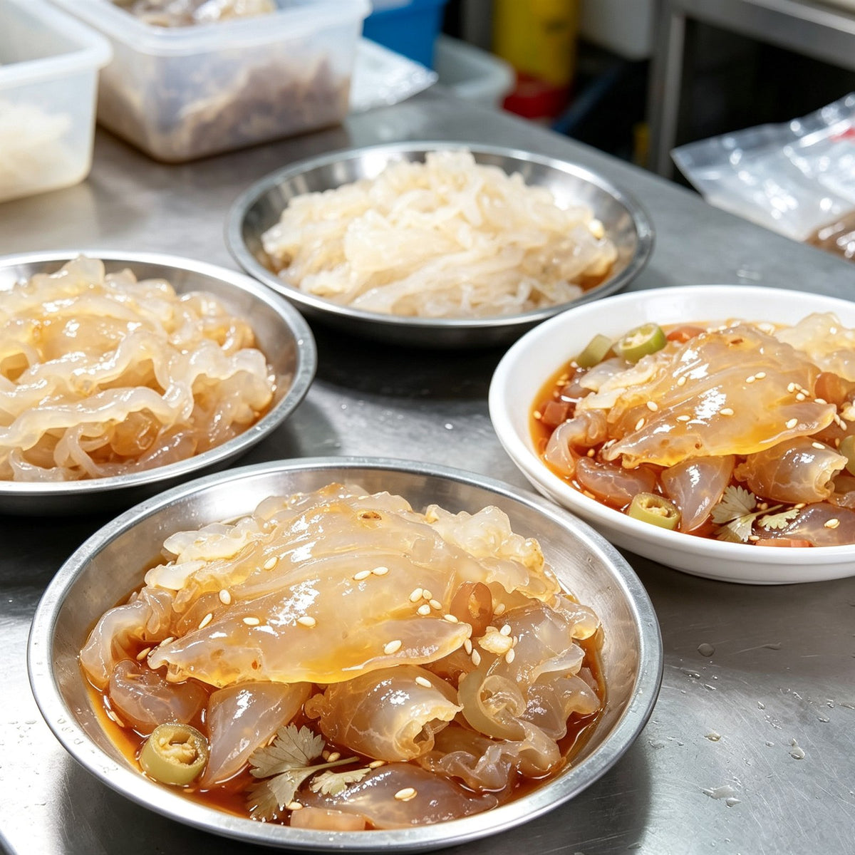 Chilled Sesame Chili Jellyfish Salad