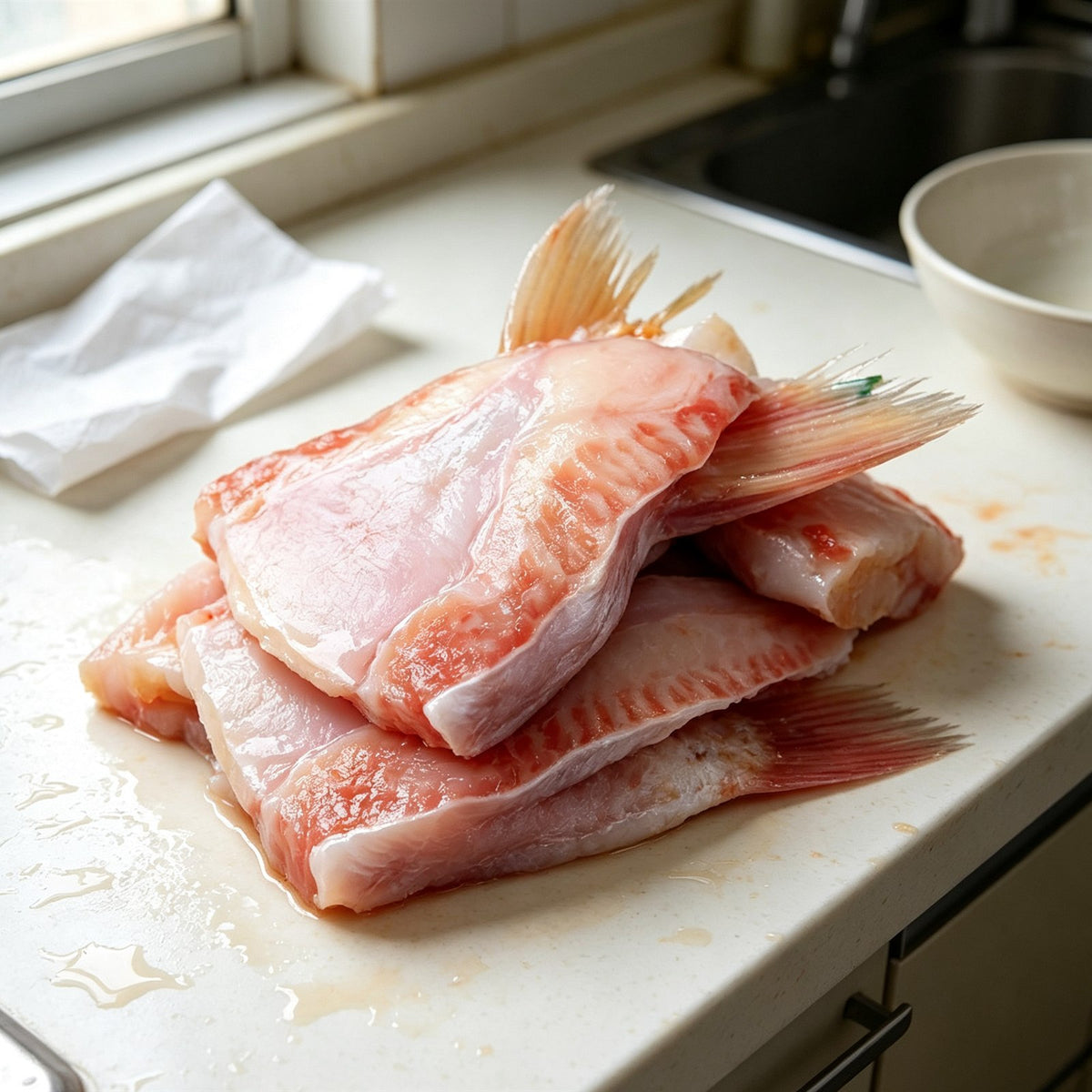 Premium Frozen Basa Fish Fins