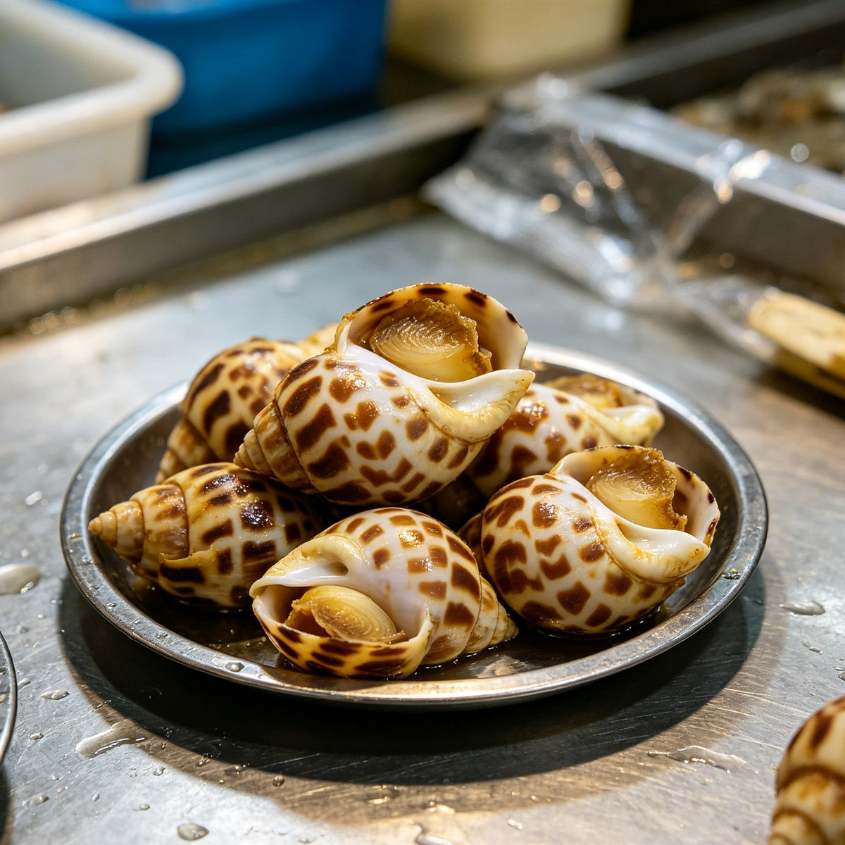 Frozen Spotted Sea Snails in Sauce